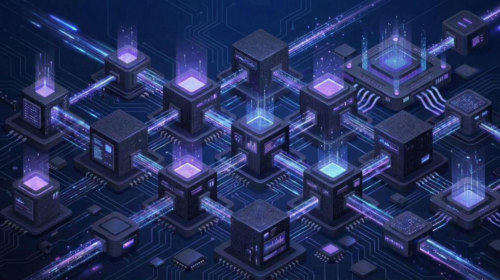 Global digital network illustrating international revenue operations and data flow.
