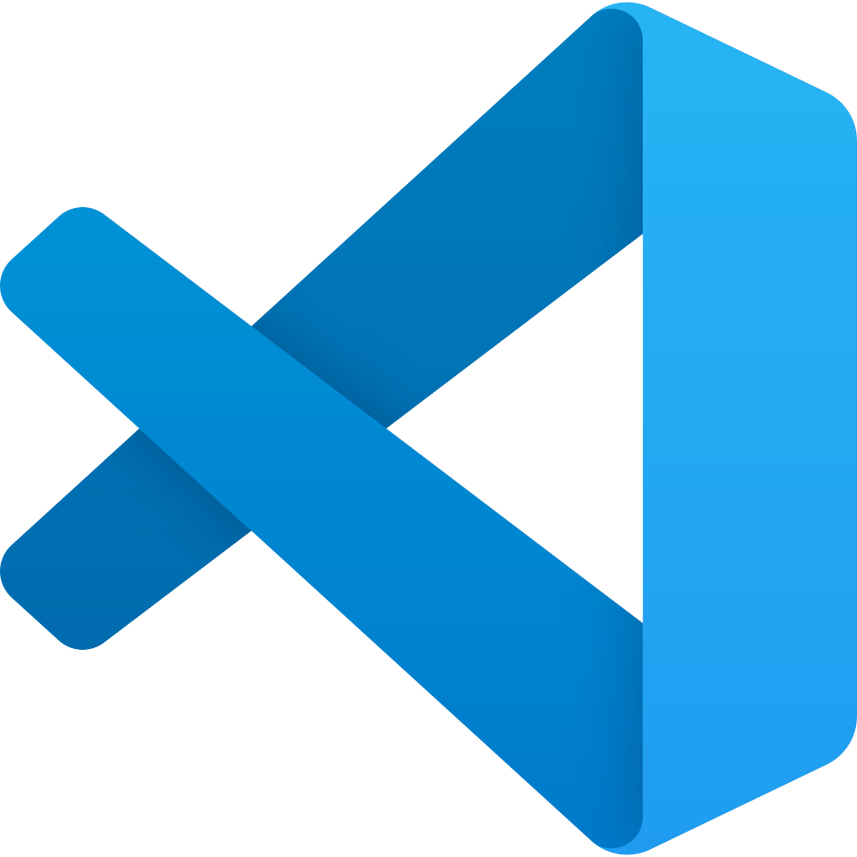 Visual Studio Code icon for full-stack development.