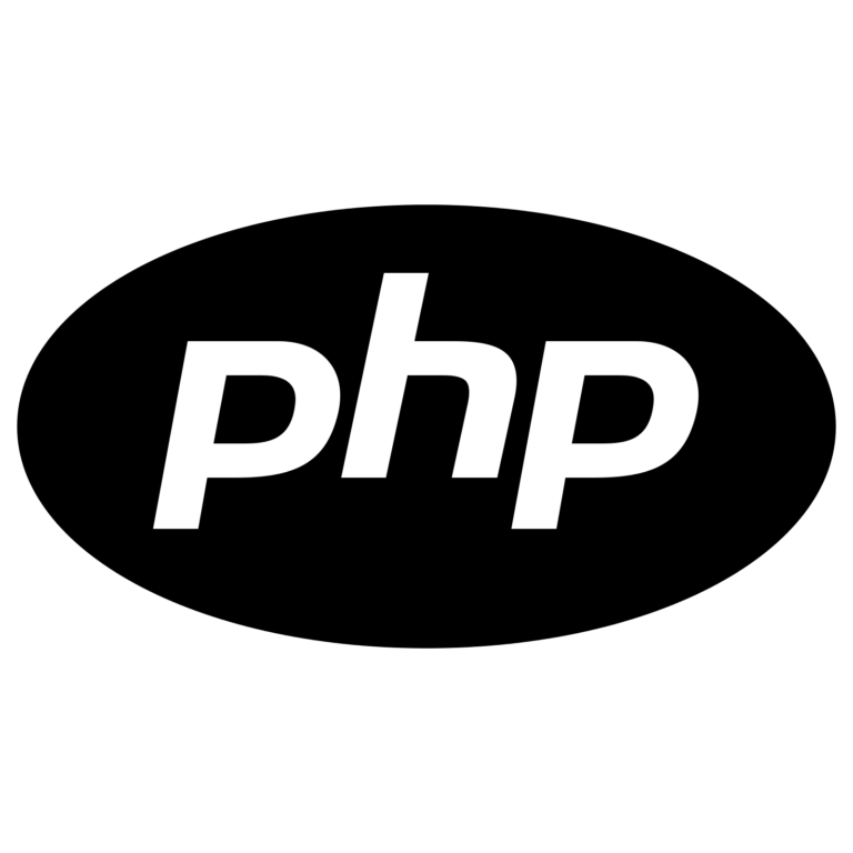 PHP logo representing backend scripting skills.